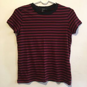 Striped Round Neck Tee | FOREVER21